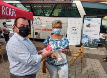 Akcja poboru krwi na Rynku w Rybniku - 2020.08.18