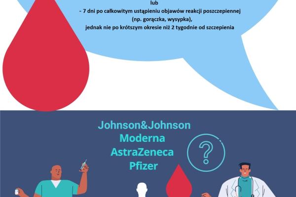 Oddawanie krwi a szczepienia przeciw COVID-19