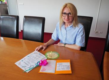 26.05.2026 - Pani Dyrektor z podziękowaniami od przedszkolaków z Płoni i Studziennej