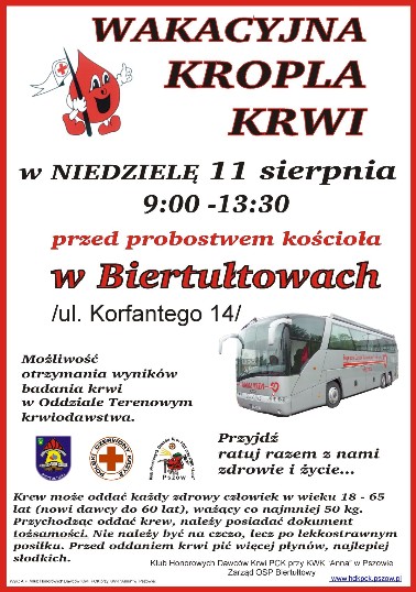 Biertułtowy - 11 sierpnia